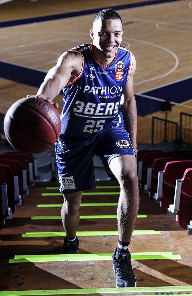 Wiley said Adelaide coach Joey Wright wanted to know what he stood for in basketball and in life before he joined the team. Picture: Sarah Reed.