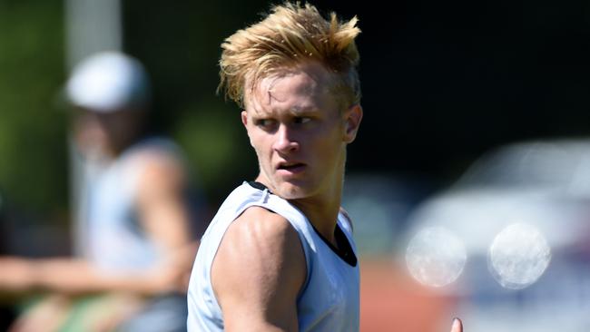 Collingwood’s top draft pick Jaidyn Stephenson. Picture: Nicole Garmston