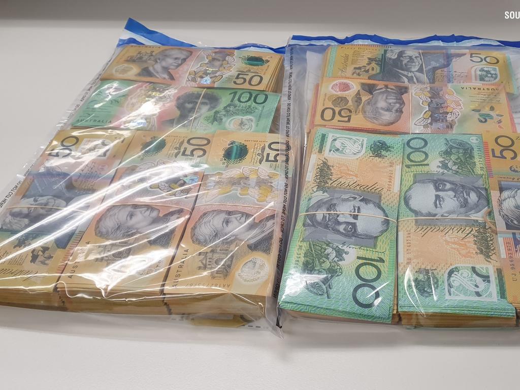 Four members of the Nomad bikie gang, including two chapter presidents, have been arrested and charged after police raided seven properties. Picture: SA Police