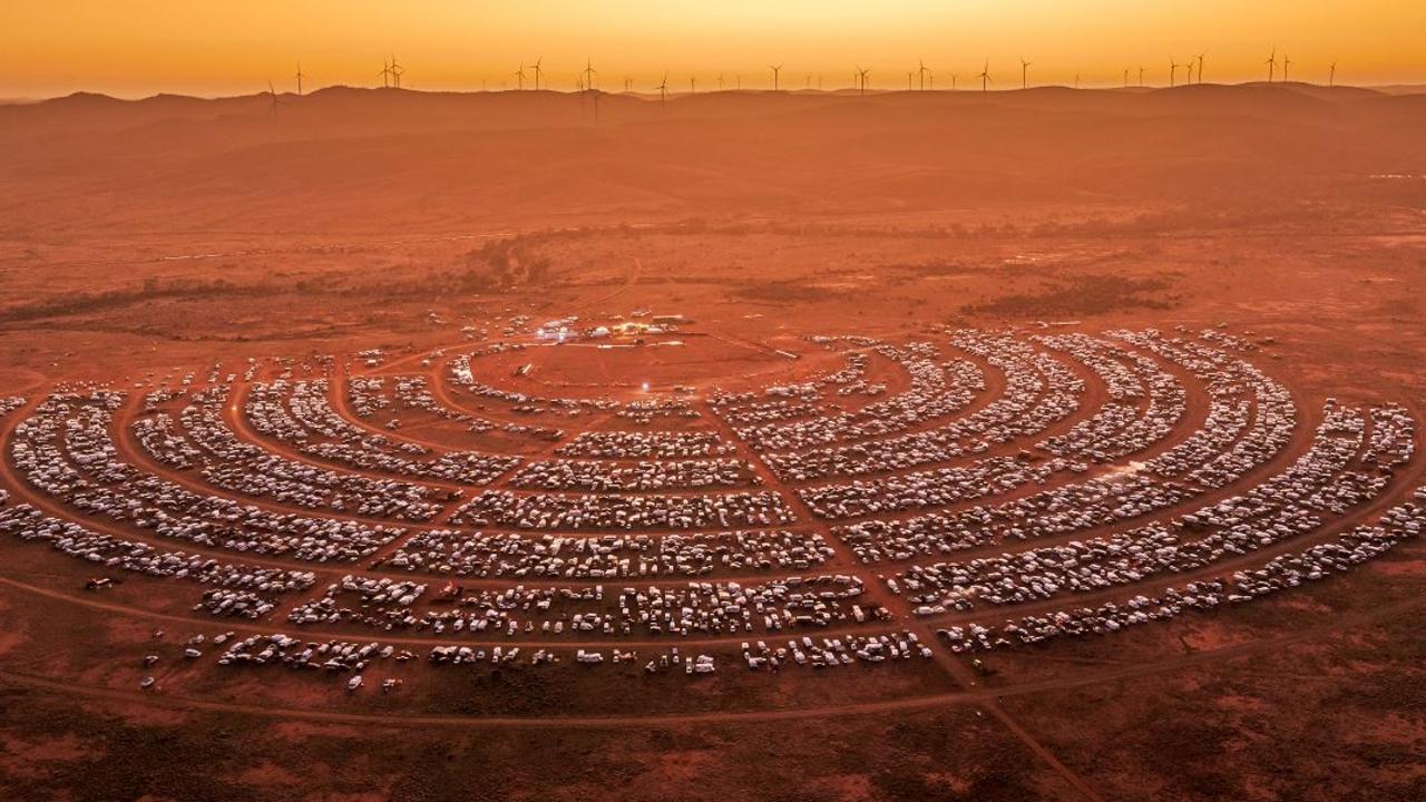 There were epic scenes at the outback music festival.