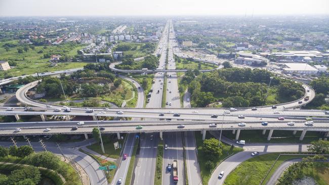 A 2018 Transport and Main Roads concept drawing shows how traffic issues at the Mooloolah River Interchange may ultimately be resolved.