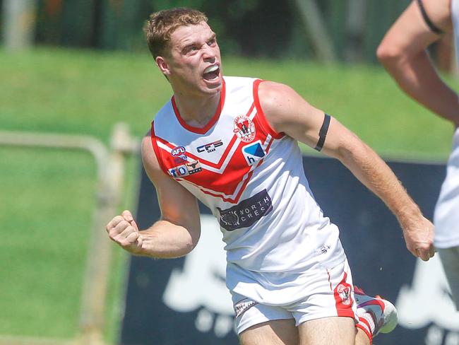 James Edmonds as NTFL Round 5 progresses with The  Tiwi Bombers v Waratahs.Picture GLENN CAMPBELL