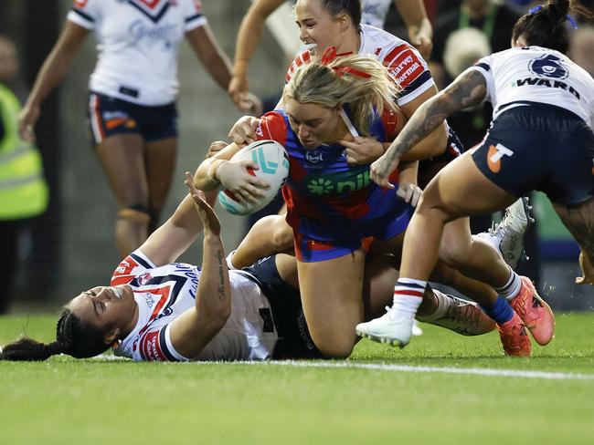 Olivia Higgins is a three-time NRLW premiership winner. Picture: NRL Photos