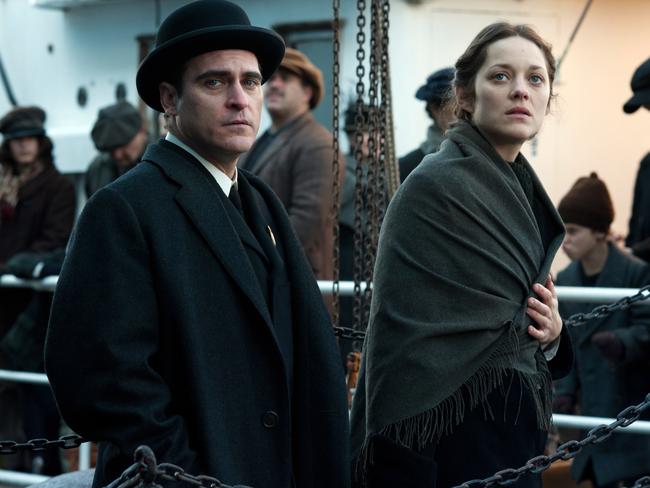 On set ... Joaquin Phoenix and Marion Cotillard in The Immigrant. Picture: Roadshow