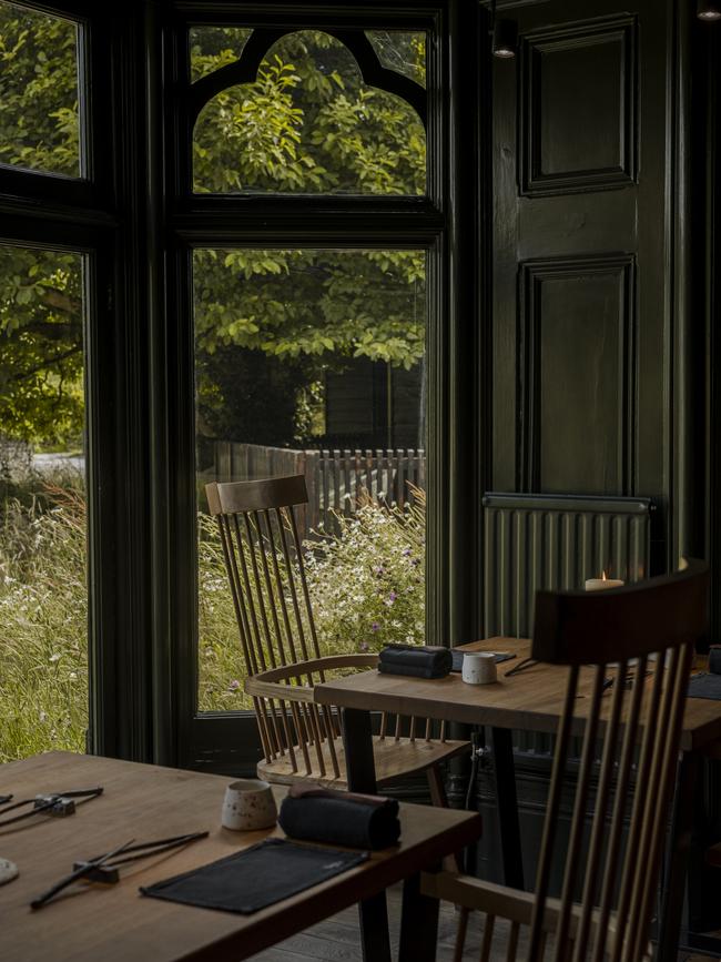 The dining room at Ynyshir.