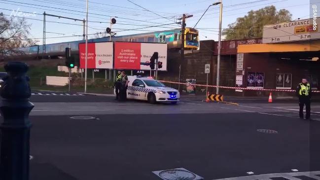 Tram lines down on Racecourse Rd