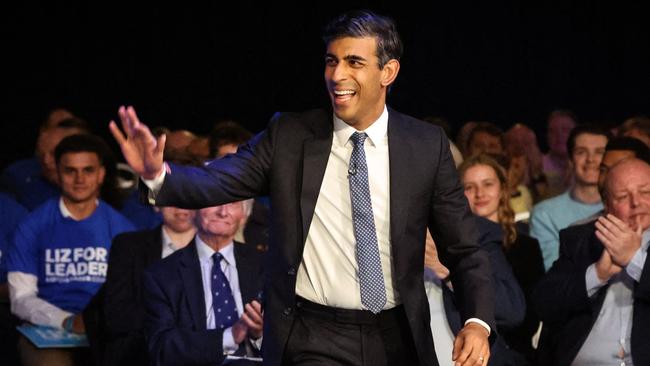 Rishi Sunak arrives to take part in a Conservative Party Hustings event in Leeds.