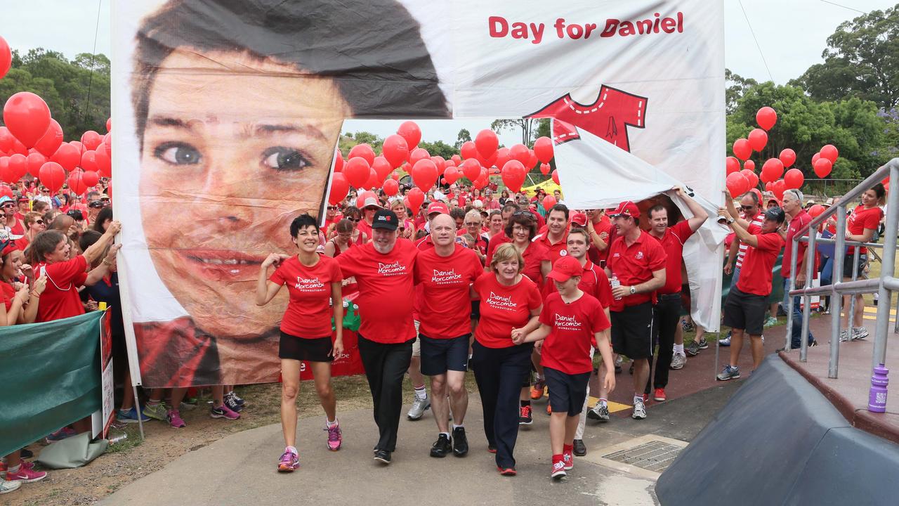 Walk For Daniel Start, with Bruce and Denise Morcombe. Picture: Glenn Barnes