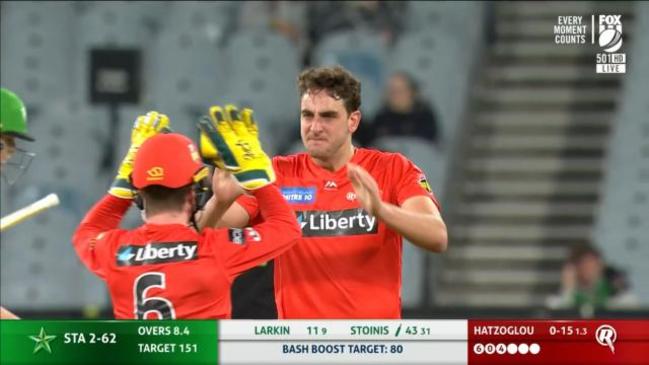 Wicket: Melbourne Stars, Marcus Stoinis – 17 Jan 21