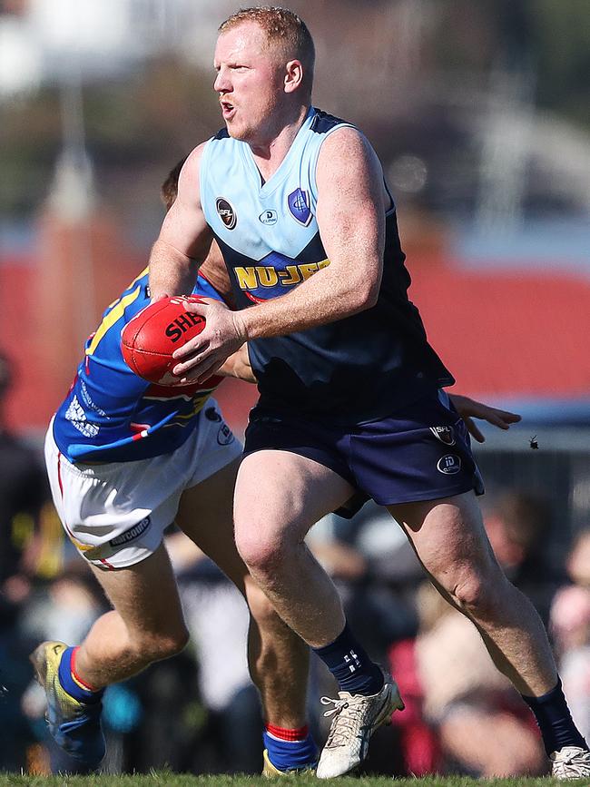 SFL. Semi final. Lindisfarne V Huonville. Josh Green Lindisfarne. Picture: Nikki Davis-Jones