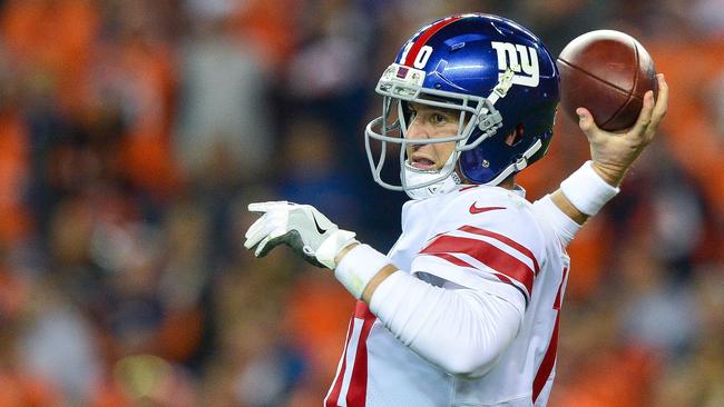 Eli Manning had the dubious honour of being voted the NFL’s most overrated quarterback.