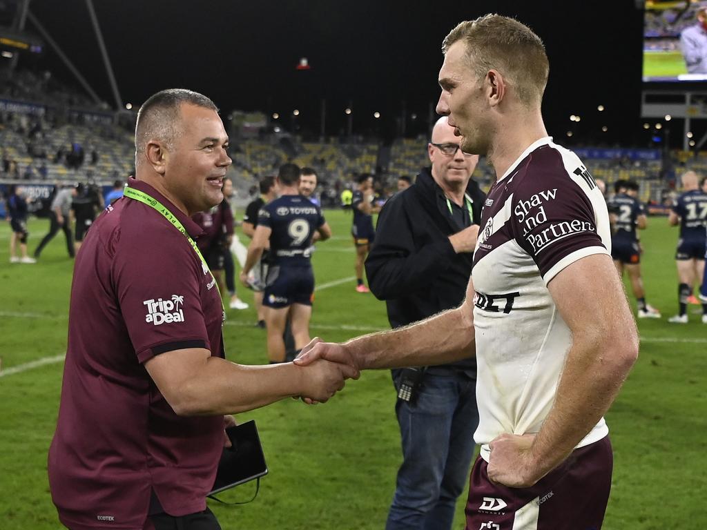 Anthony Seibold says winning without Tom Trbojevic last season was a major growth area for his team. Picture: Ian Hitchcock/Getty Images