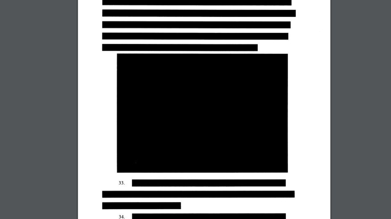 There was a lot of redaction in the FBI affidavit.