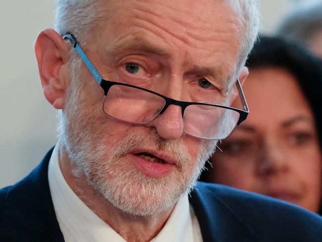 WAKEFIELD, ENGLAND - JANUARY 10: Labour leader Jeremy Corbyn delivers a speech to members of the media where he outlined Labour's approach to Brexit at the OE Electrics manufacturing factory on January 10, 2019 in Wakefield, England. The speech and q&a session came ahead of the Meaningful Vote on Theresa Mays Brexit deal that is scheduled to take place next Tuesday. (Photo by Ian Forsyth/Getty Images)