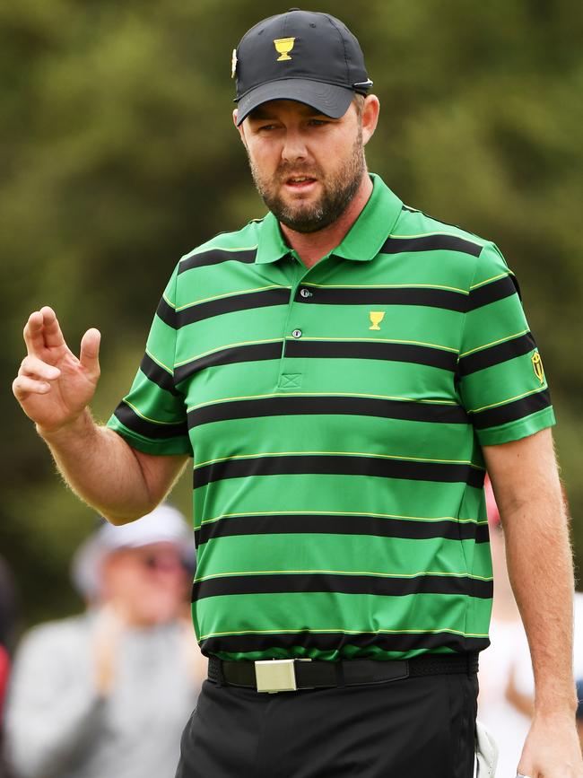 Marc Leishman says: ‘I think that we’ll bring confidence to the next one on their home turf.’