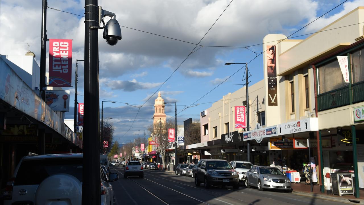 The intersection of Moseley St and Jetty Rd in Glenelg. Picture: Naomi Jellicoe