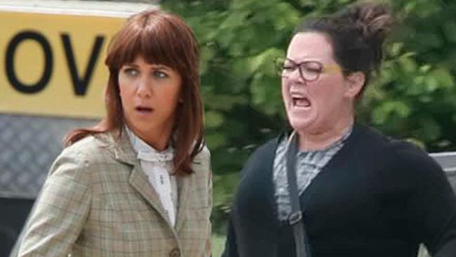 McCarthy reunites with her Bridesmaids co-star Kristen Wiig in the new film.
