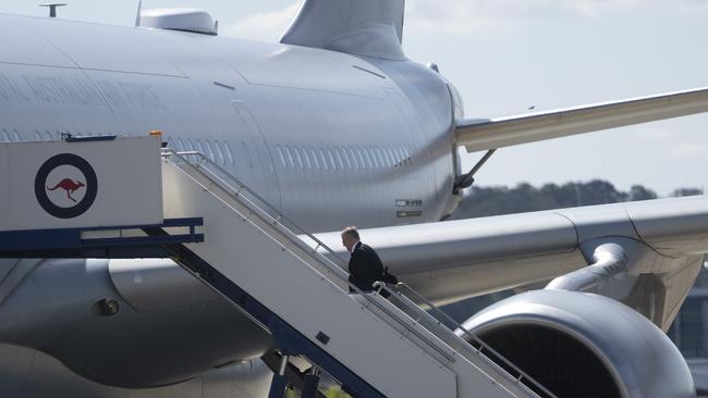 Mr Albanese departed Canberra on Wednesday afternoon on a plane headed to APEC. Picture: NCA NewsWire / Martin Ollman