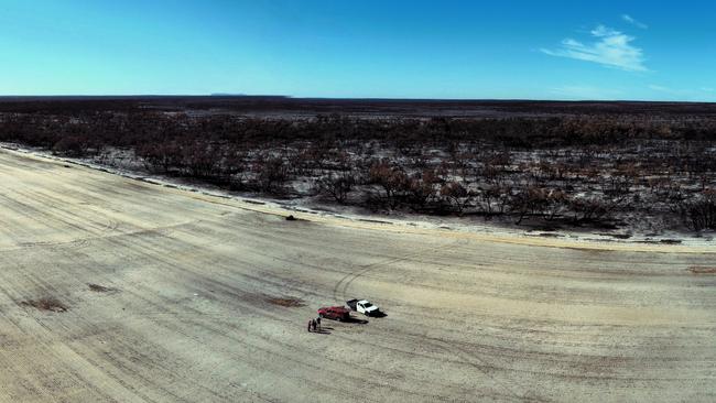 The Clark's family farm following the Little Desert National Park fire. Picture: Supplied