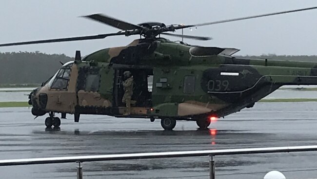 An Australian Defence Force helicopter is believed to be on standby on Tuesday to assist and search for stranded locals.