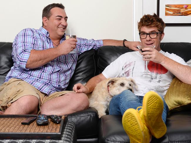 Gogglebox critics Tom and Wayne. Picture: Ten