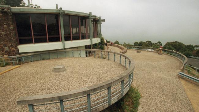 The foggy lookout in 2001.