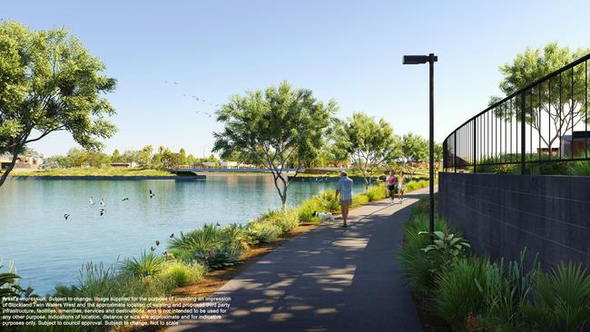 An artist impression of the Twin Waters West development.