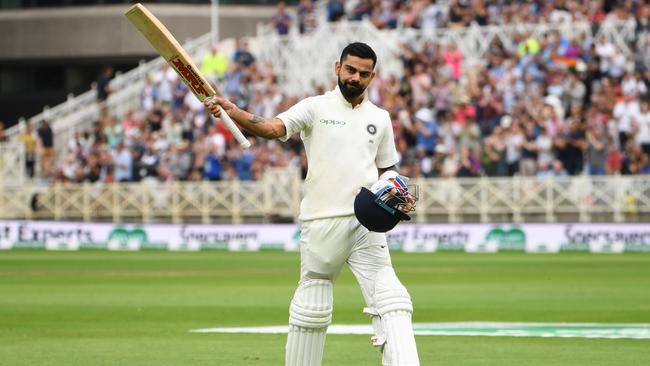 As ever, Virat Kohli presents a huge threat to the Australian bowlers. Picture: AFP