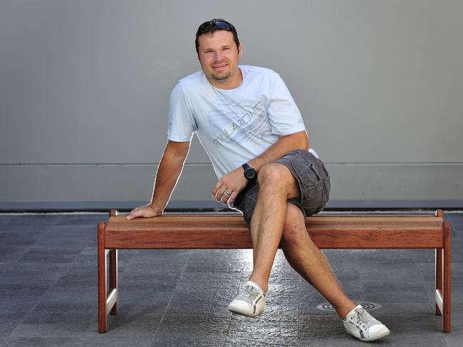 Mark Viduka at the offices of the Australian Professional Footballers' Association