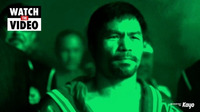 Manny Pacquiao prepares to fight Yordenis Ugas