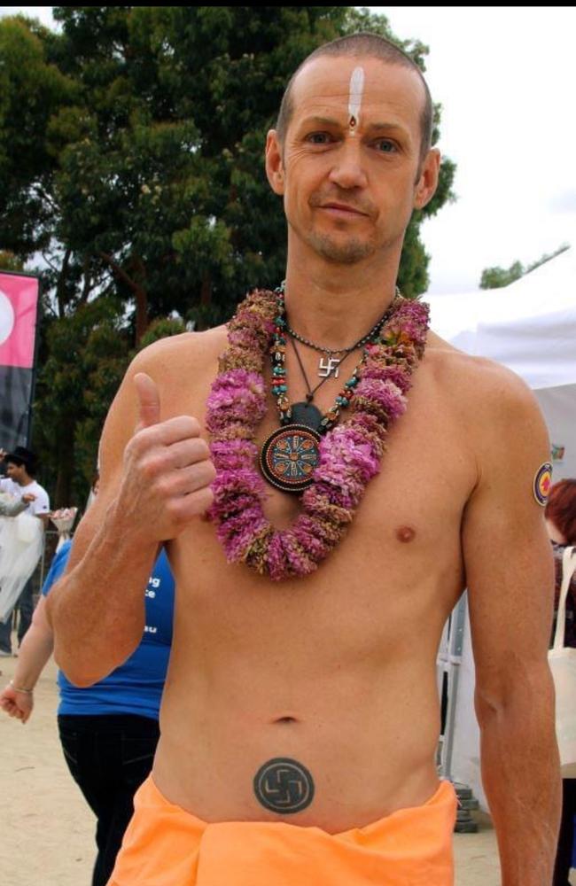 Troy 'Catman' West said his swastika tattoo stemmed from love of India and his time in the Hare Krishna movement and was not a neo-Nazi design.