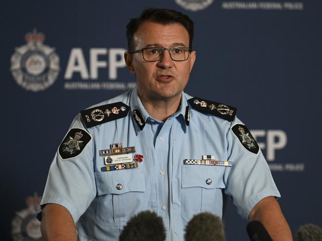 AFP Commissioner Reece Kershaw has weighed in on the PwC scandal. Picture: NCA NewsWire / Martin Ollman