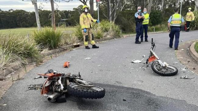 The aftermath of the crash as emergency services attended the scene. Credit: Facebook