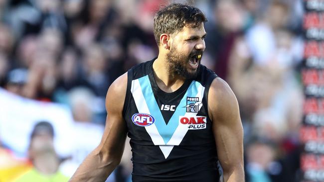 Port Adelaide’s Paddy Ryder. Photo: Sarah Reed