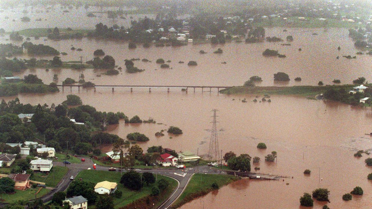 Flooding in Gympie from the Mary River, February 9, 1999. Photo: Nathan Richter