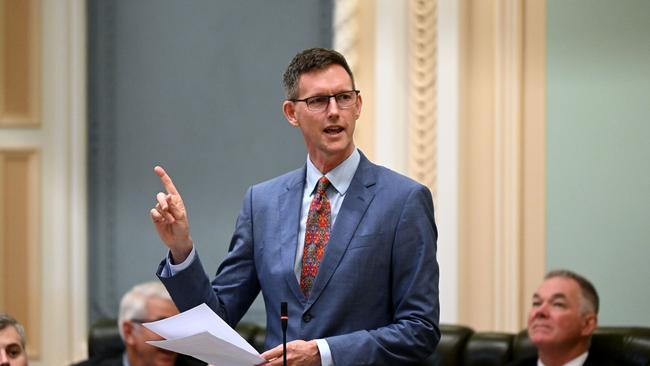 Queensland Transport Minister Mark Bailey was in talks to potentially cut short the Airtrain contract but they broke down. Picture: Dan Peled / NCA NewsWire