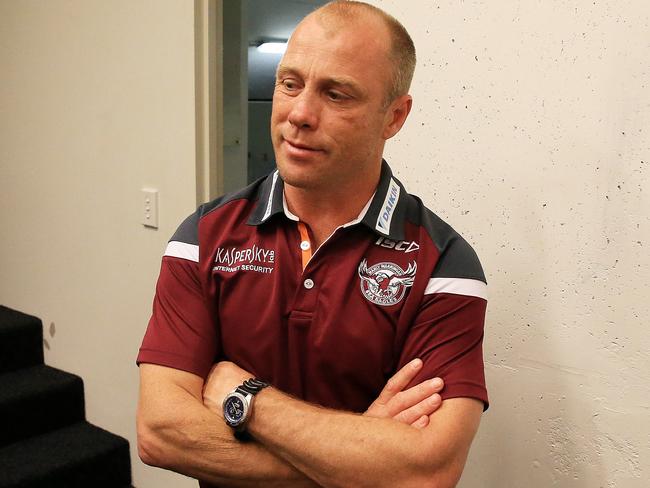 Geoff Toovey after the Manly Sea Eagles v Sydney Roosters  round 25 NRL game at Brookvale Oval. pic Mark Evans