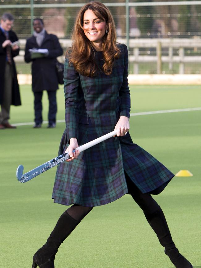 Kate Middleton, now Princess of Wales, was captain of her school hockey team. Picture: AFP Photo/Pool/Arthur Edwards