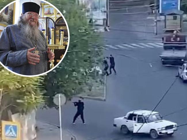 Priest killed durign terror attacks on synagogue and two orthodox churches in Russia.