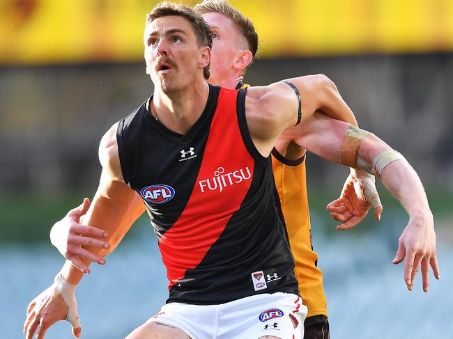 Joe Daniher faces a complicated path to get to Brisbane.