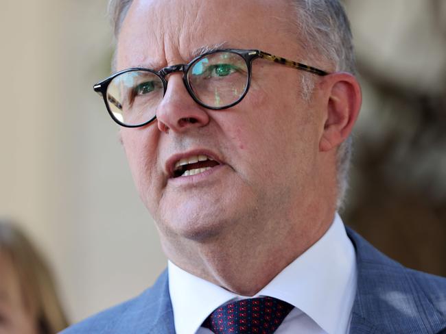 SYDNEY, AUSTRALIA - NewsWire Photos MARCH 17, 2023: Anthony Albanese Prime Minister of Australia pictured at a press conference in Balmian. and Picture: NCA NewsWire / Damian Shaw
