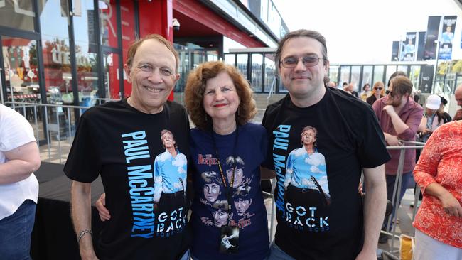 Paul McCartney fans at the Got Back Tour at the Adelaide Entertainment Centre, October 18. Picture: Kelly Barnes