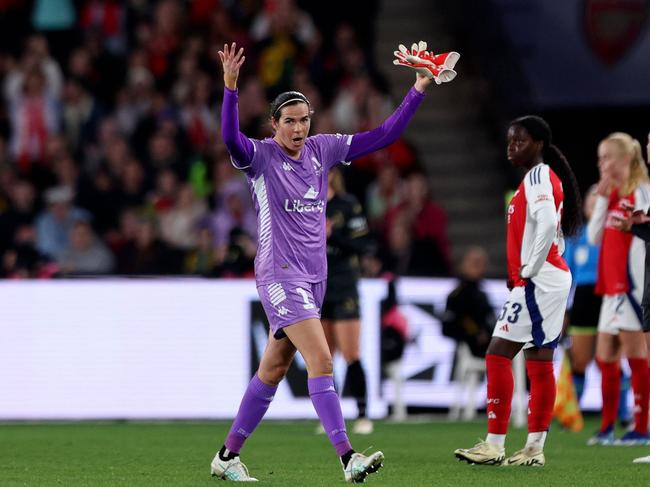 Lydia Williams will be much missed by everyone in the Matildas family. Picture: AFP