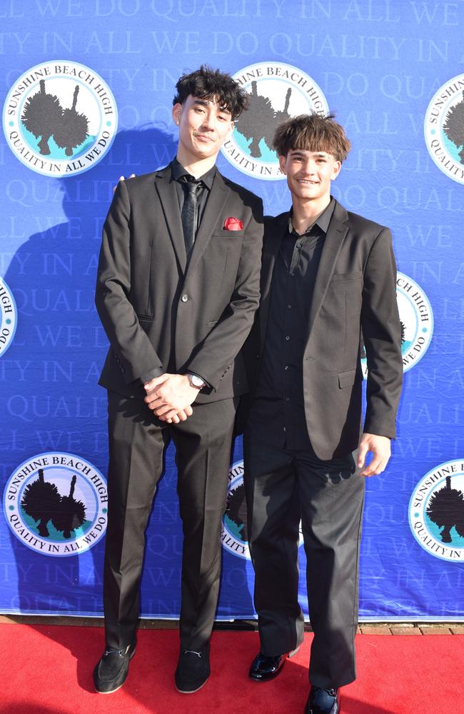 Xander and George at the Sunshine Beach State High School formal 2024.