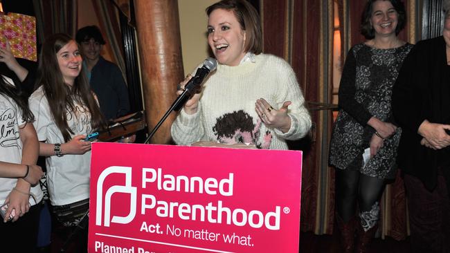 PARK CITY, UT - JANUARY 25: Actress Lena Dunham speaks during Sex, Politics And Film Hosted By Lena Dunham And Planned Parenthood Action Fund - 2015 Park City at Wahso Asian Grill on January 25, 2015 in Park City, Utah. (Photo by Sonia Recchia/Getty Images)