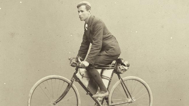 Arthur Richardson was the first person to ride a bicycle around Australia, in 1899. Picture: State Library of Western Australia.