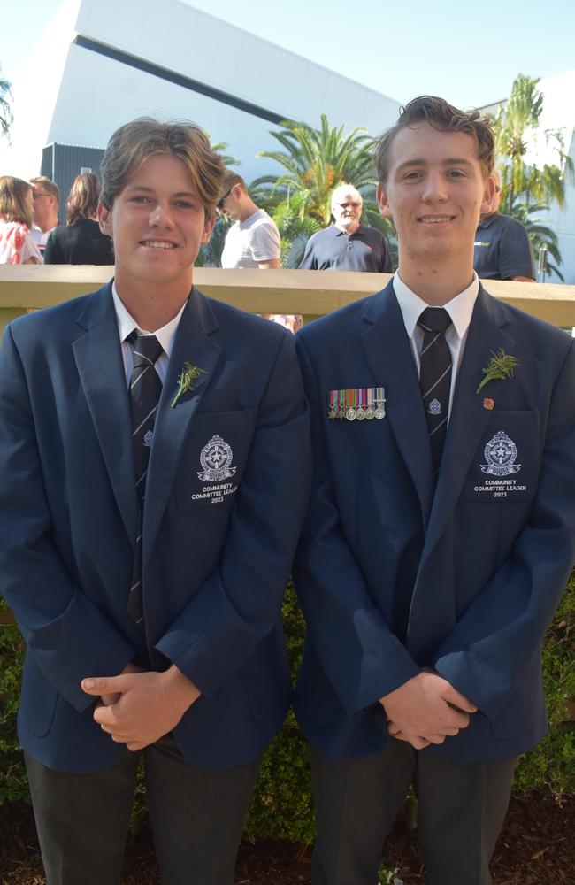 St Edmund's College senior students Janck Dunne (left) and Michael Tate (right).