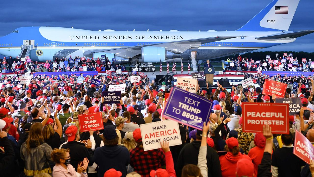 A different Trump rally in Michigan last week. Picture: Mandel Ngan/AFP