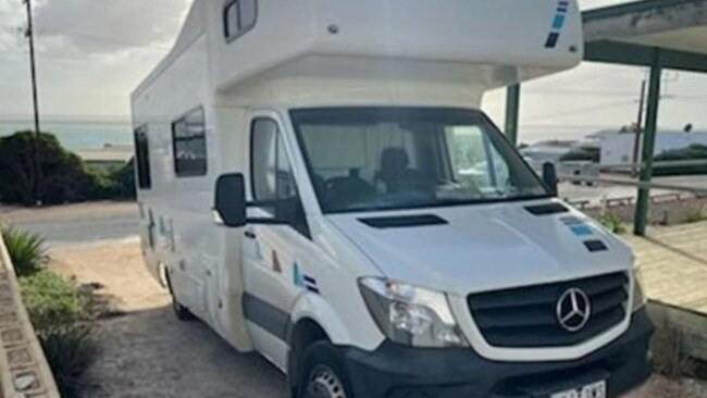 The campervan Peter Hillier intended to take around Australia. Picture: SA Police