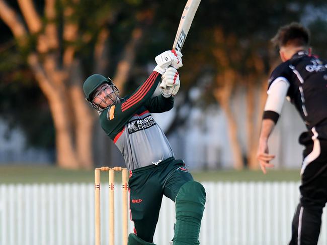 Walkerston batter Sam Vassallo struck an unbeaten 96 in the last round of T20 action. Picture: Tony Martin